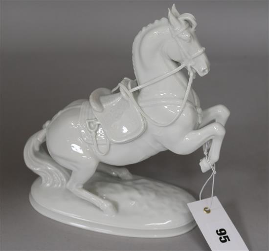 A ceramic Vienna horse